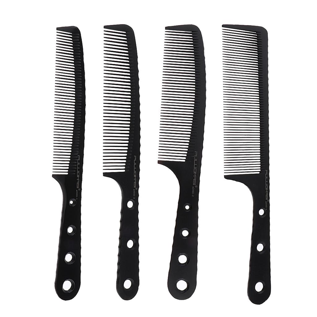 Size Hair Comb Unbreakable Plastic Hairdressing Styling Black, a2060-1