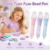 Plastic Fuse Bead Pen Press Type Bead Picking Pen New Craft Tools  Visible Storage Chamber