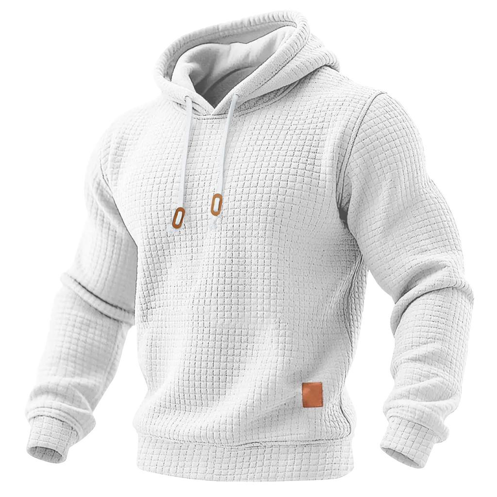 Men's Solid Color Sweatshirt Hoodie Men's Sports Large Size Casual Sweatshirt