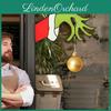 Encantador Pendurador de Porta de Natal de Madeira Grinch Guirlanda Para Decoração Festiva da Casa