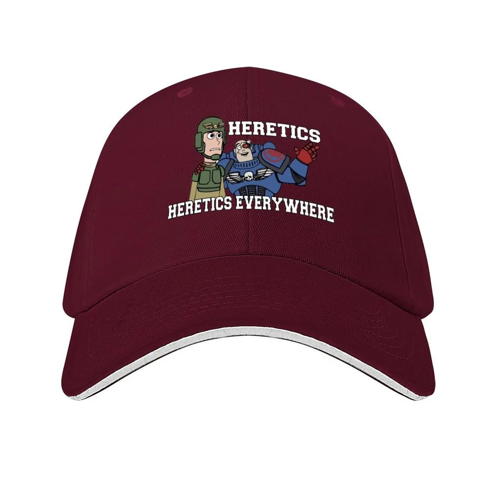 Heretics Heretics Everywhere 40k Print Baseball Cap Christmas Hat New Hat derby hat fun hats Hats For Men Womens