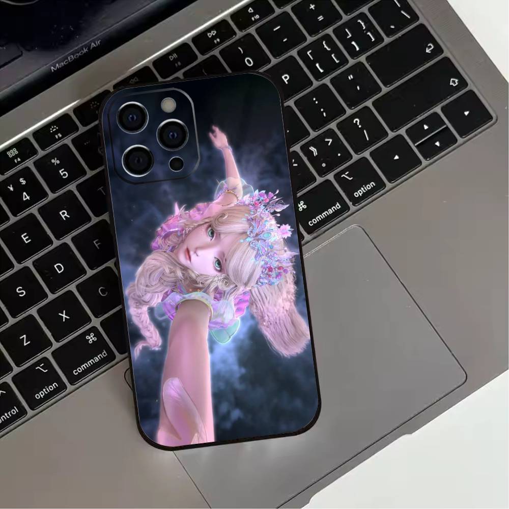 Elf Dream Ye Luoli  Phone Case For iPhone 17,16,15,14,13,12,11 Plus,Pro Max,XS,Soft Silicone Black Cover iPhone11PROMAX