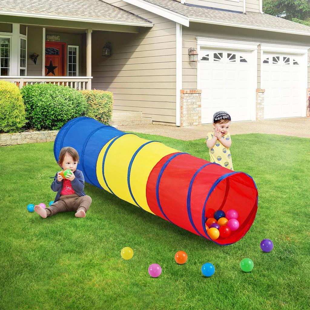 Kids Play Tunnel Tent for Toddlers, Colorful Pop Up Crawl Tunnel Toy for Baby or Pet, Collapsible Gift for Boy and Girl Play Tunnel Indoor and Outdoor