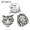 Decorazione Auto Animali Adesivi Logo Metallo 3D Leone/Aquila/Tigre Emblema Alluminio Badge Decalcomania Auto Auto Styling Accessori Auto
