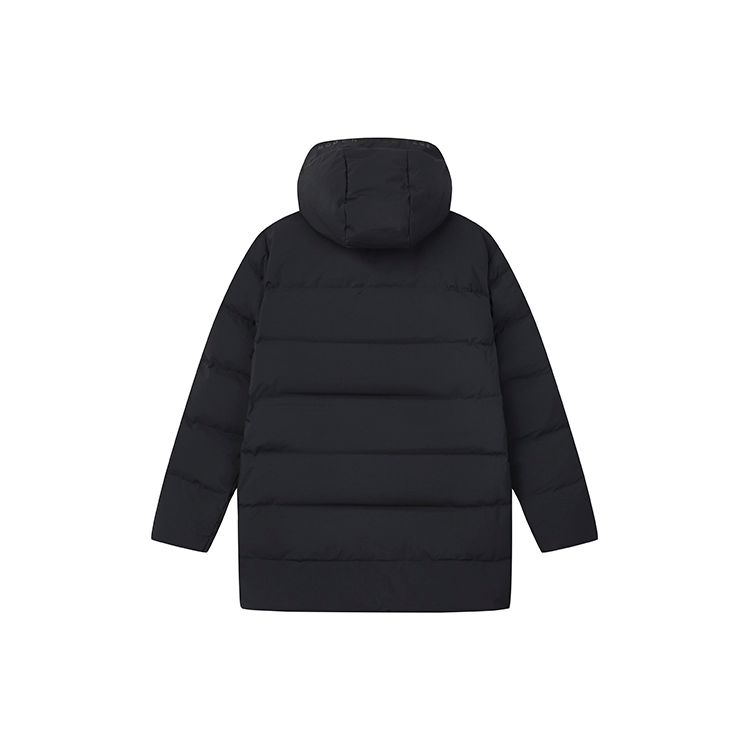 Fila Sports Warm Mid-Length Hooded Down Jacket Men Outerwear Legendary-Blue F11M141914F-NV