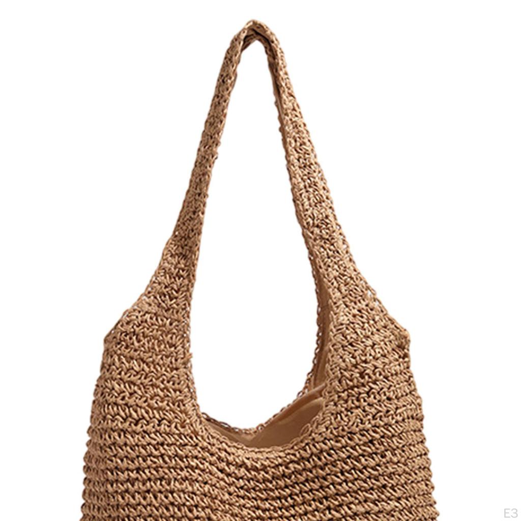 Handwoven Beach Tote Bag Boho Design for Women Shopping Commuting Valentines