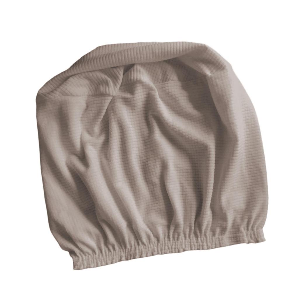 Stretch Ottoman Slipcover Wrinkle Resistant Round Stool Cover for Home Furniture Protection