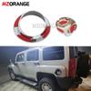 Accessories Fuel Gas Tank Cover For Hummer H3 2006-2008 2009 2010 Gasoline Hatch Chrome Bezel Oil Cap Moulding Trim Car