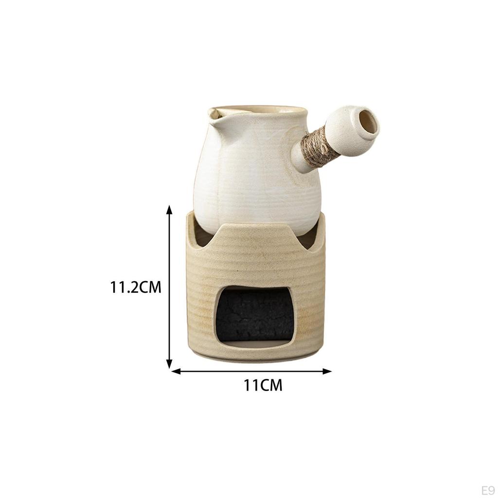 Ceramic Tea Kettle with Infuser and Warmer for Outdoor Gatherings Shops