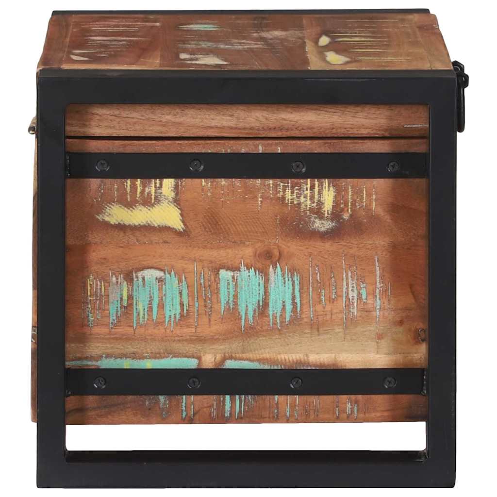 Storage Chest 40 X 30 X 30 Cm Solid Reclaimed Wood