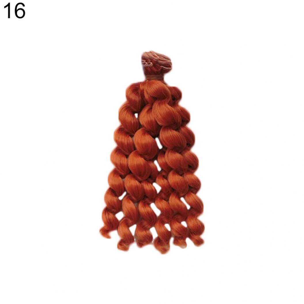 

Искусственные волнистые волосы - трессы для кукол 20см One Size