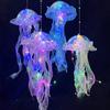 Jellyfish Lamp Portable Flower Lamp Jellyfish Wind Chimes Bedroom Night Light Hanging Lantern Home Decoration Girl Birthday Gift