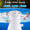 40W Swimming Pool Electric Filtration Pump Household Silent Water Tank Cleaner Detachable Filter Element Water Filter