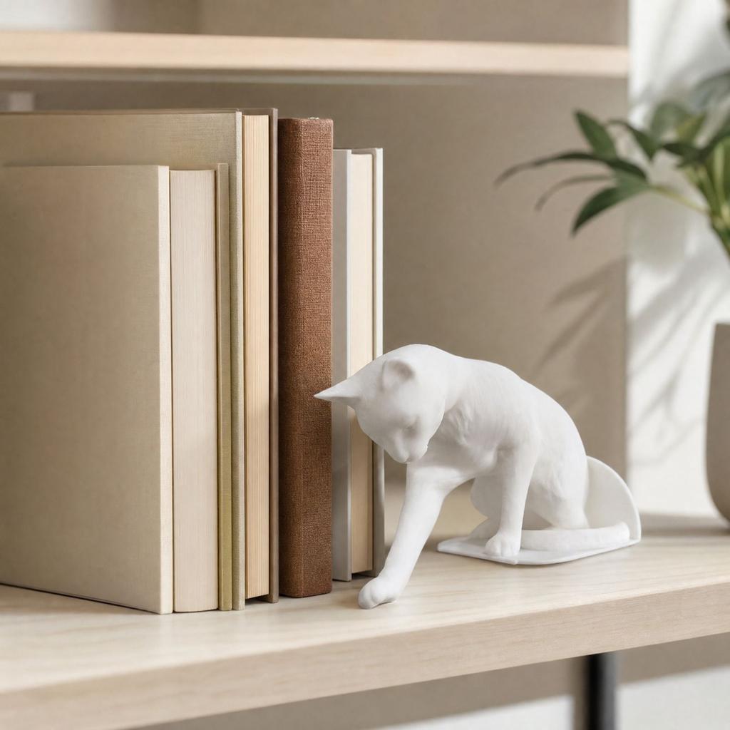 Bookend for Bookshelf Decorative Book Stand for Home