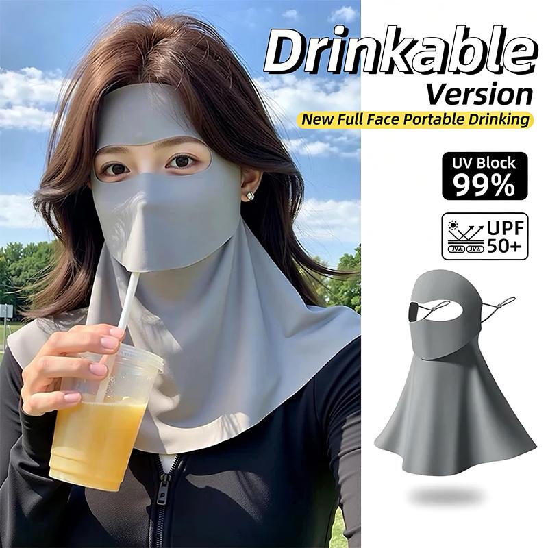 Damen Sonnenschutz-Gesichtsmaske Atmungsaktiv Und UV-Schützend Geeignet Für Sommer Outdoor Radfahren