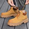 2025 Autumn New Men's Casual High-top Martin Boots Foreign Trade Hot-selling Trend Thick-soled Versatile Tooling Men's Shoes
