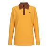 SUPERIOR Women'S Color Block Collared T-Shirt Mustard (Iw0Eks30764)