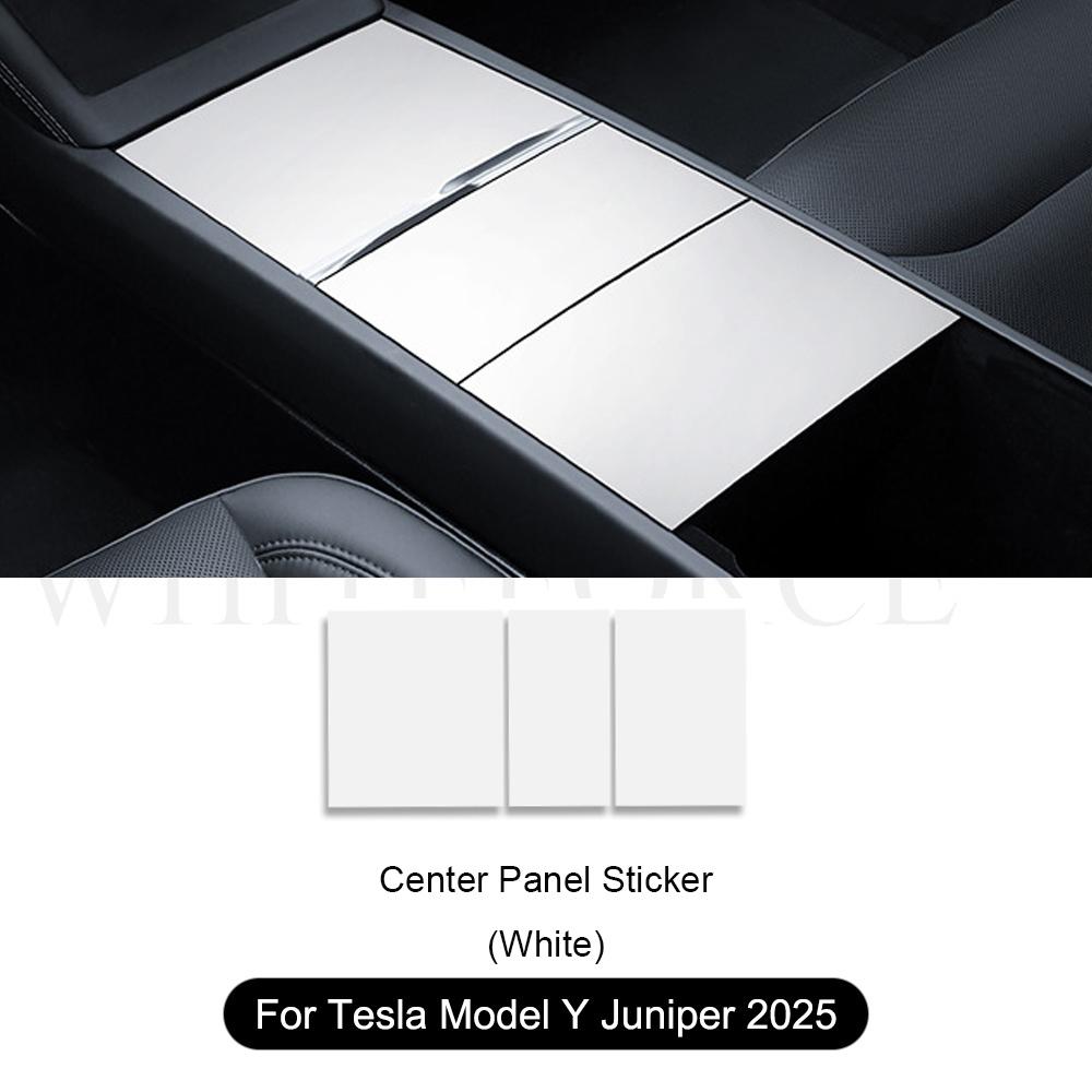For Tesla Model Y Juniper 2025 Car Wireless Charging Silicone Pad Screen Protective Cover Center Panel Stickers Protection Frame