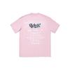 Li Ning Skateboard Series Graffiti Theme Letter Print Pattern Round Neck Pullover Casual Short Sleeve T-Shirt Men T-Shirt Pink AHSU277-3
