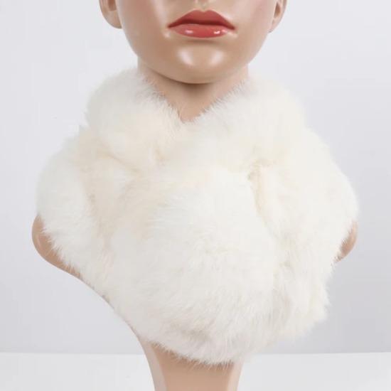 

Новый женский зимний шарф из натурального кроличьего меха, ручной вязки, шарфы из натурального кроличьего меха для женщин, качественный теплый шарф-муфта из натурального кроличьего меха 65cm белый