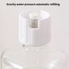 Automatic Refilling Pet Water Bowl Dish Set With 500ml Bottle Removable Tray Anti Tip Base For Small Animals