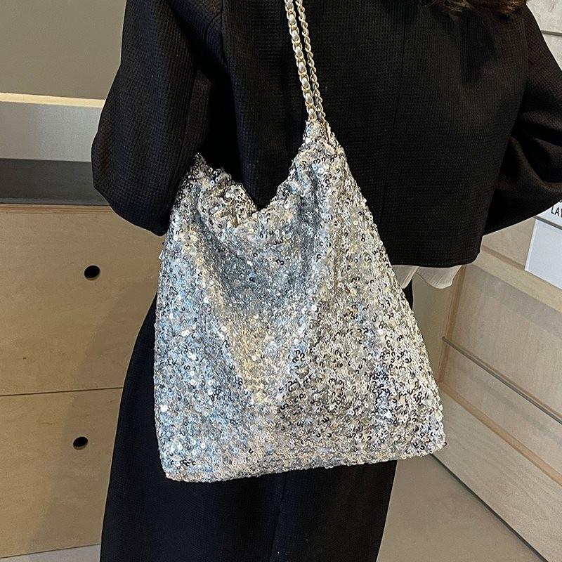 Fashionable High Quality Large Tote Bag For Women With Eye-catching Sequin Accents
