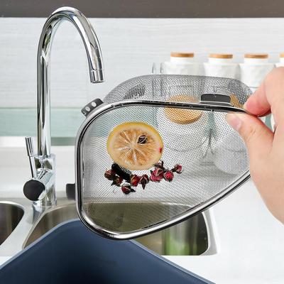 Alipis Mesh Strainer Sink Strainer Basket Mesh Colander Strainer Basket Stainless Steel Triangle Sink Drainer Sink Food Strainer Kitchen Triangular