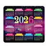 2026 Calendar Mouse Pad Rectangle Waterproof Home Office Gaming Computer Laptop Mousepad Desk Mat with Non-slip Rubber Base PC Accessories