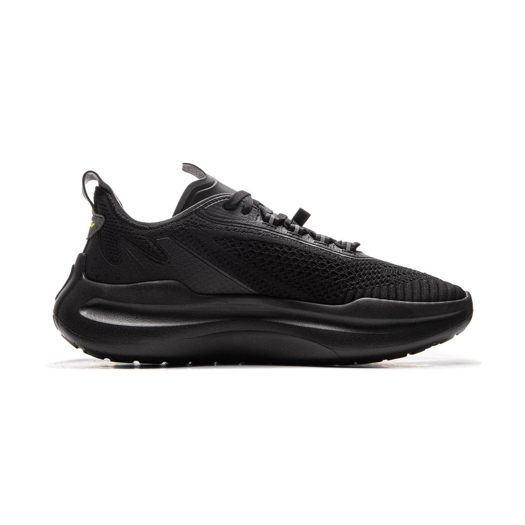 New LiNing Cloud Wave Cushioning, Slip Resistant, Abrasion Resistant, Lightweight Low Top Casual Shoes Men's Black AGLV023-5