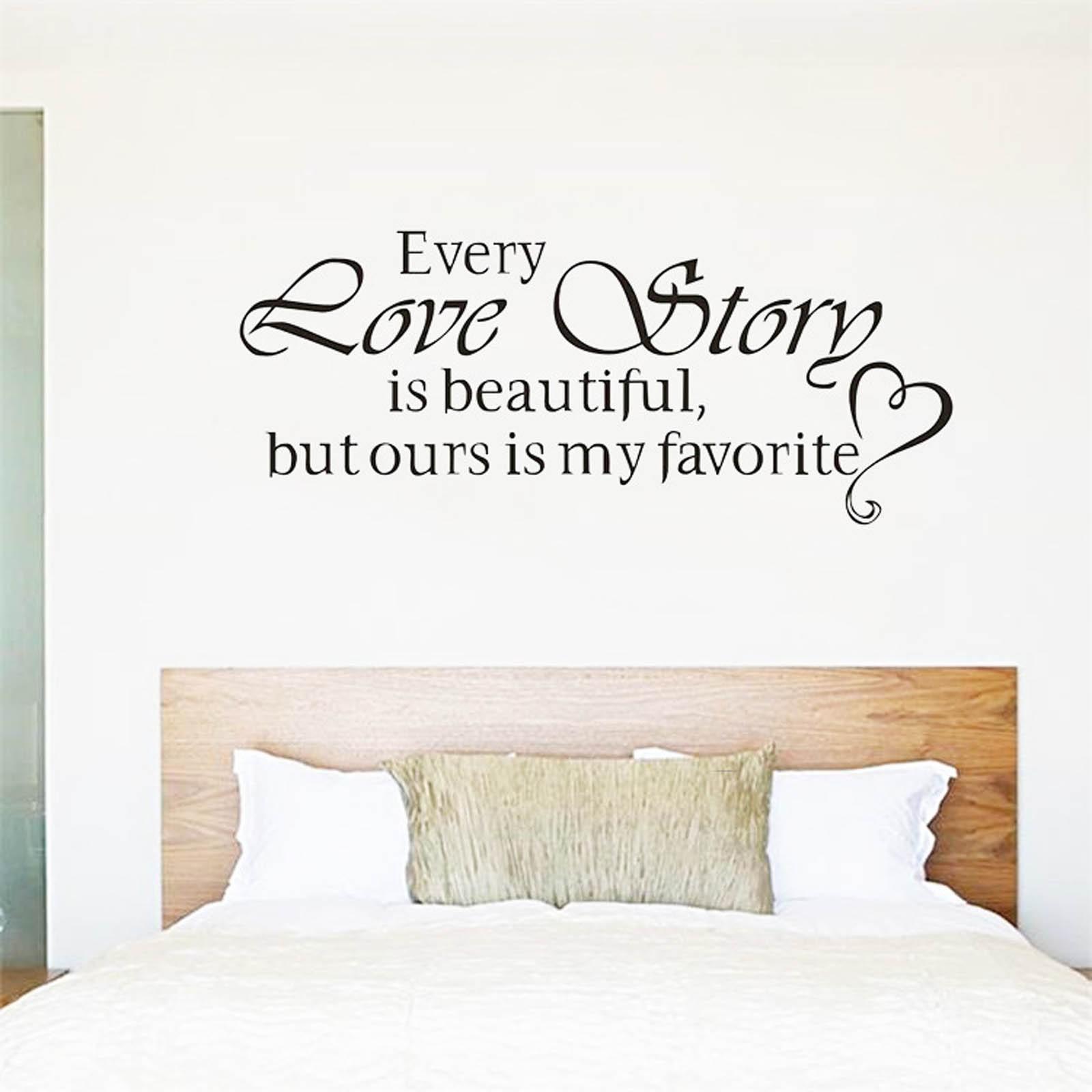 

Valentine s Day English Proverbs Sticker Living Room Bedroom Carved Wall Sticker чёрный