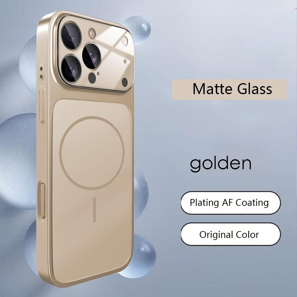 

Original For Magsafe Wireless Charging Matte Armor Phone Case For iPhone 17 16 15 14 13 Pro Max Air Magnetic Bumper Cover iPhone 16 Pro