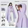 Plus Size Electric Scooter & Motorcycle Rain Cape with Hood