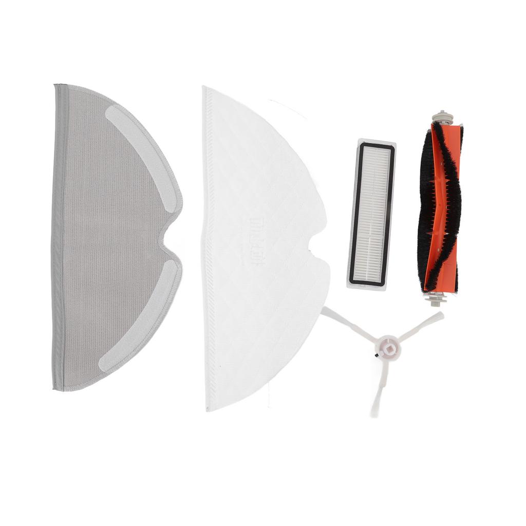 Sweeping Robot Accessories Kit Main Brush Filter Side Brush Duster Cloth Replacement for Xiaomi