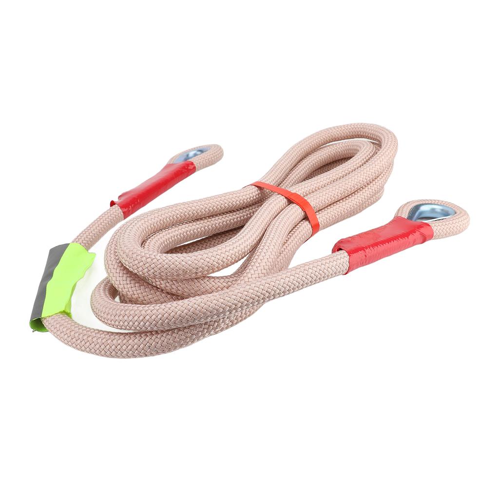 Tow Rope 8818lbs Break Strength Polyester Recovery Rope with 2 Shackles for Full Size Car Large SUV Off Road Vehicles