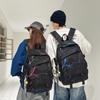Men's Large Capacity Backpack Graffiti Backpack Student Schoolbag