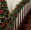 Christmas Simulated Norfolk Pine Cedar with Red Berries for Table or Fireplace Decoration