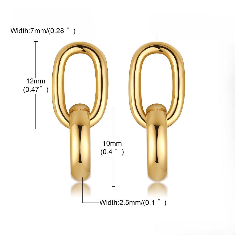 European and American star flower earrings, women's gold love earrings jewelry