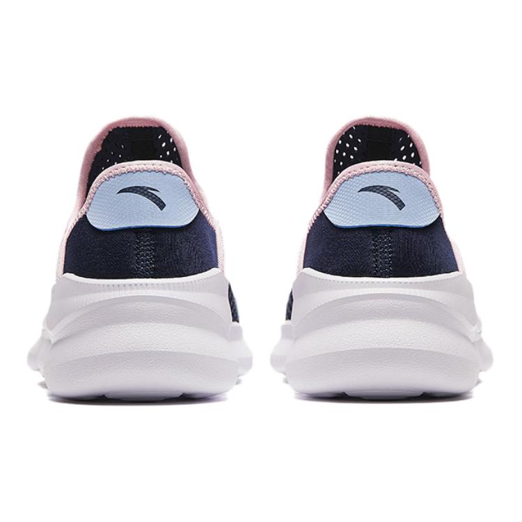 Anta Kids Comfortable Lightweight Non-Slip Shock Absorbing Low-Top Running Shoes Kids Running Shoes White Black Pink A322428821-1