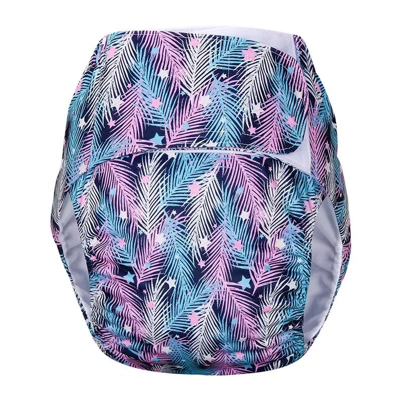 1 stk Gjenbrukbare Voksenbleier Stor Størrelse Vaskbar Stoffbleie for Pasienter Eldre Menn og Kvinner Inkontinensbukser