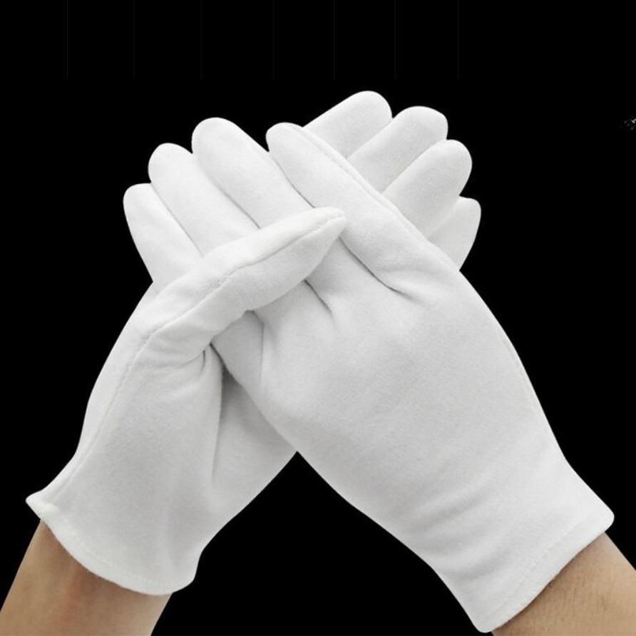 Antique collection gloves white, sweat cloth cotton yarn work protection breathable white gloves