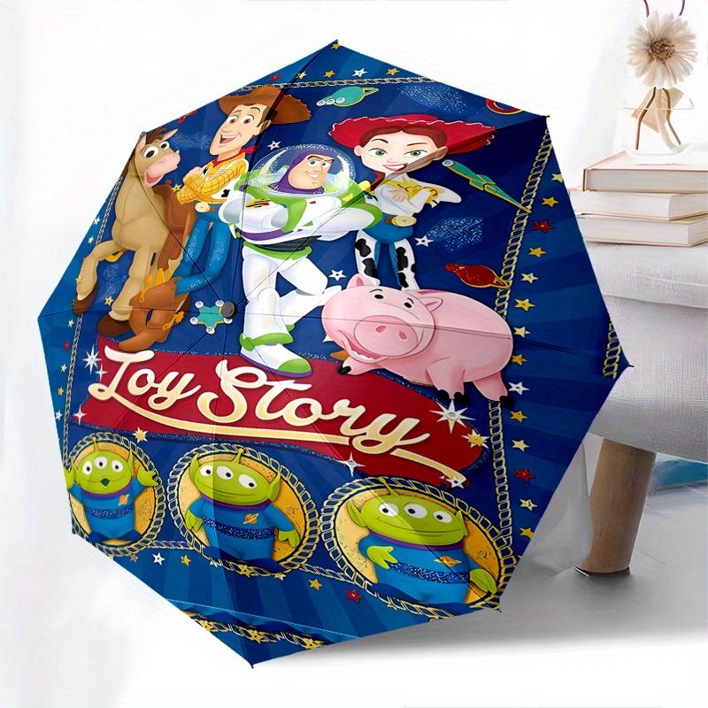 Toy Story, Woody Automatic Opening and Closing Umbrella, Compact Travel Umbrella, Lightweight and Portable, Suitable for Beach Commuting Bus