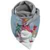Women Christmas Printing Scarf Fashion Multi-Purpose Shawl Scarf