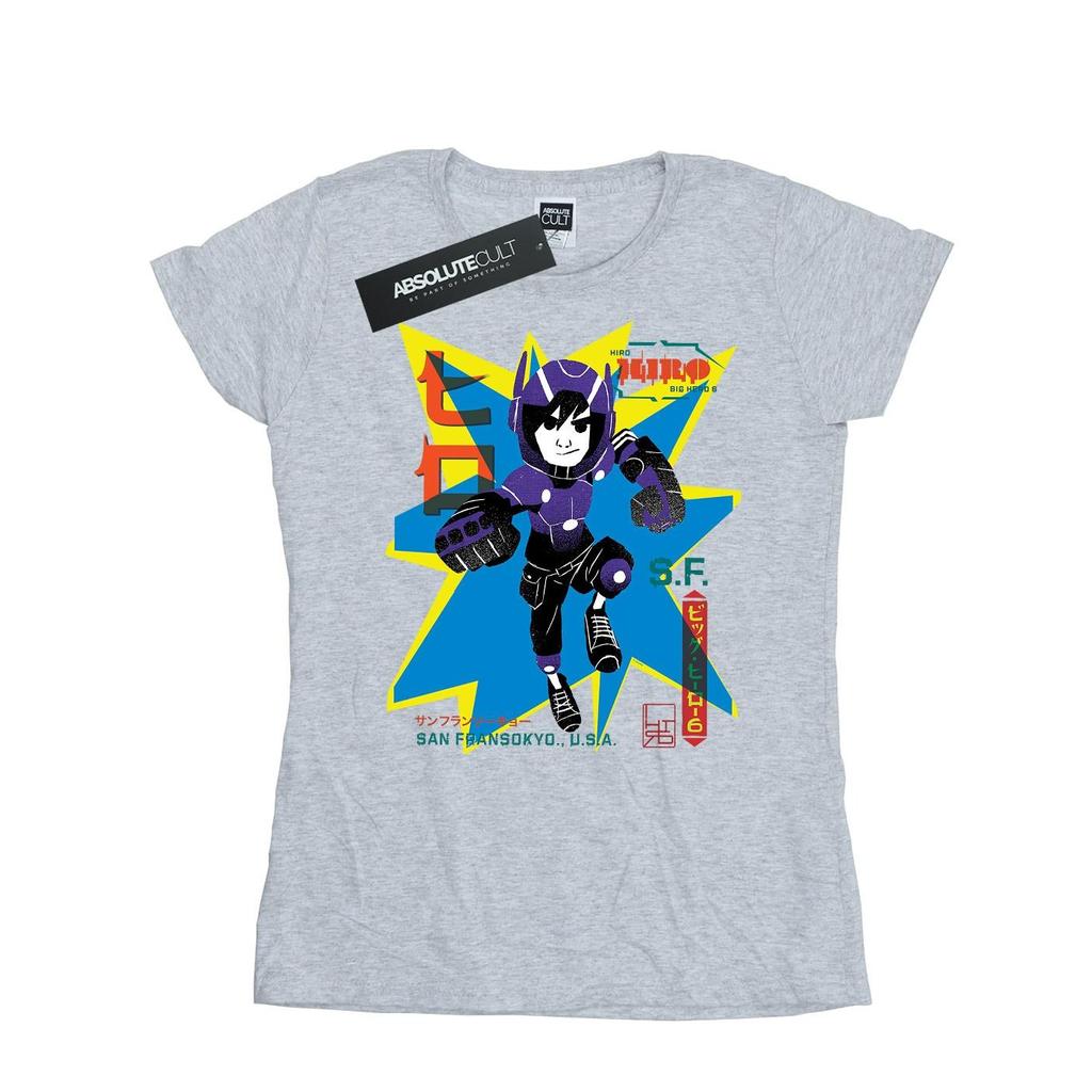 Disney Womens/Ladies Big Hero 6 Hiro Anime Cotton T-Shirt