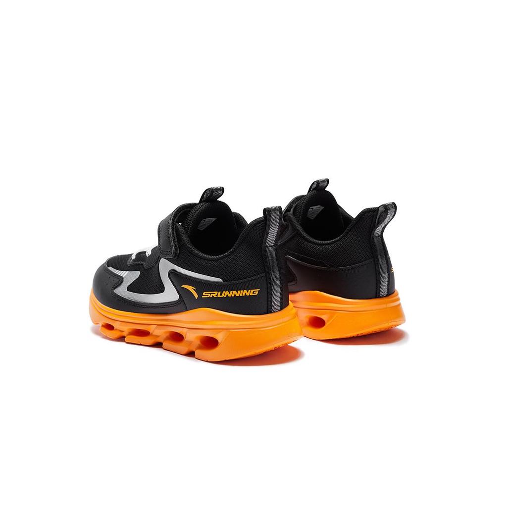 Anta Comfortable Cold-Resistant Breathable Durable Low-Top Kids Running Shoes Kids Sneaker Black Yellow Orange 312445525U-4