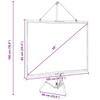 Projection Screen with Stand 50 inch 4:3 Aspect Ratio