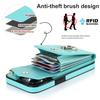 Multi Card Bag Leather Wallet Case For iPhone 14 15 Pro Max 13 12 11 SE 2025 2020 X XR XS 8 7 Plus RFID Ring Holder Stand Cover