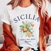 Sicily T Shirt Italy Sicilian Vintage Homme Versatile Fashion Soft Unisex Top For Everyday Wear Designer Clothes