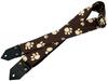 Spice Note Guitar Strap Printing Fabric Series Foot Prints Brown ES-PP50FP/BRN