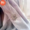 Hi Six-pointed Star of David Pendant Necklace Double-sided Retro Titanium Steel Punk Jewelry for Men Boys
