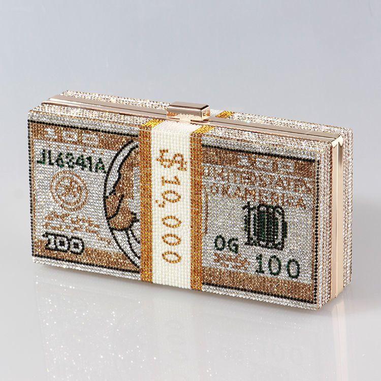 Beautiful Diamond Dollar Dinner Bag Ladies